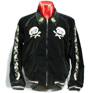 テーラー東洋 TAILORTOYO スカジャン・TT15197-119 Mid 1950s Style Velveteen×Acetate Souvenir Jacket"KOSHO&CO."SpecialEdition "SKULL"×"WHITE EAGLE"｜clothingstorespirits