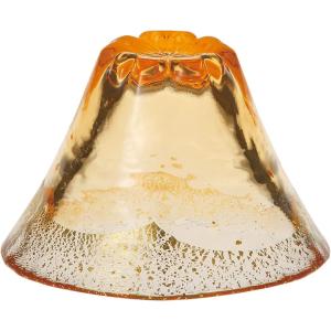 東洋佐々木ガラス ハンドメイド 日本製 盃 おちょこ ぐい呑み 冷酒 燗酒 酒器 和がらす温 富士見さくら 酒杯 琥珀 金箔 80ml