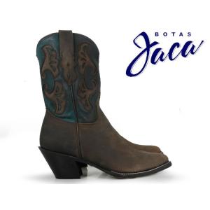 ハカ ウエスタンブーツ クレイジーホース チョコ 8010 ブラウン系 レディース メンズ Botas Jaca WESTERN BOOT 本革｜cloudshoe