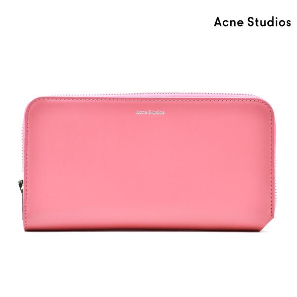 【SALE】【並行輸入品】アクネストゥディオズ 長財布 ラウンドファスナー ブライト ピンク レディ...