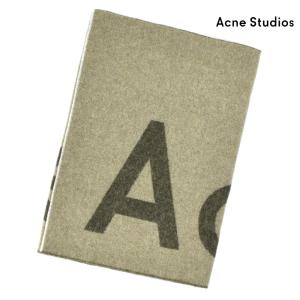 アクネストゥディオズ マフラー ストール 大判 グリーン ライト ベージュ レディース Acne Studios｜cloudshoe