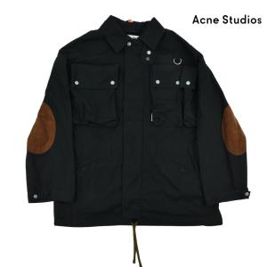 アクネストゥディオズ カバーオール ワークウェア コットンジャケット ブラック 黒 WORK JACKET メンズ Acne Studios｜cloudshoe