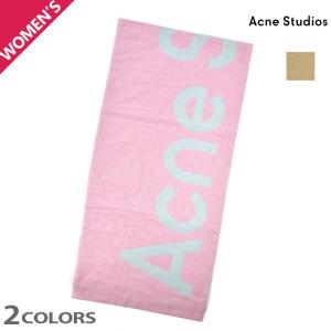 Acne Studios ロゴジャカードスカーフ(レッド&ピンク) Acne Studios ロゴジャカードスカーフ(レッド&ピンク)