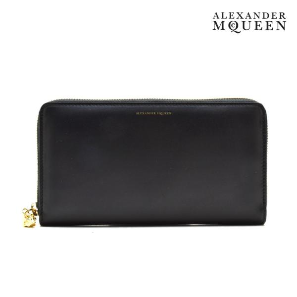 【並行輸入品】アレキサンダーマックイーン 303743 0A80G 1000 ラウンドファスナー長財...