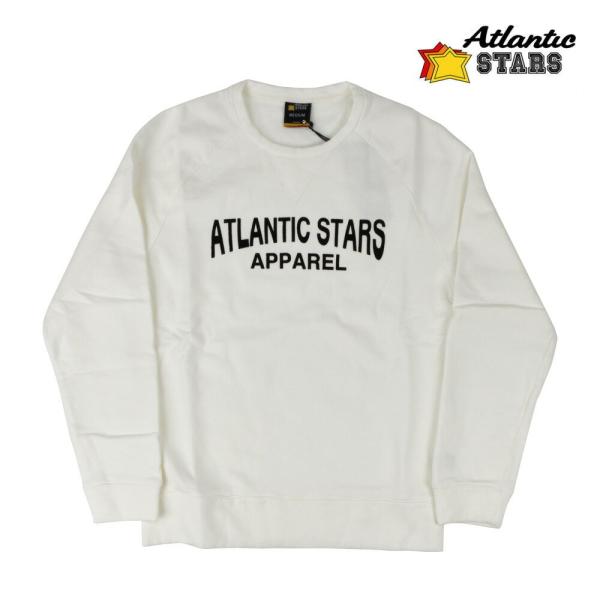 【並行輸入品】アトランティックスターズ スウェット トレーナー ホワイト 白 メンズ