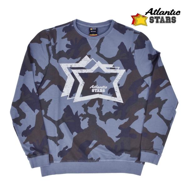 【並行輸入品】アトランティックスターズ スウェット プルオーバー トレーナー 迷彩 カモフラ カモ柄...