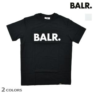 ボーラー Tシャツ カットソー ロゴプリント 半袖 ブラック 黒 ホワイト 白 BRAND STRAIGHT メンズ BALR.｜cloudshoe