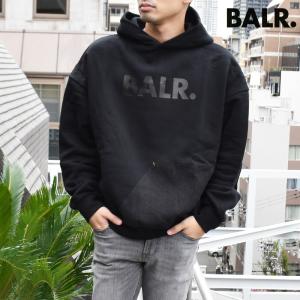 新品❣BALR. ロゴフーディー パーカー XXL 黒 ロゴ刺繍 スウェット BALR. ボーラー パーカー プルオーバー フーディー スウェット