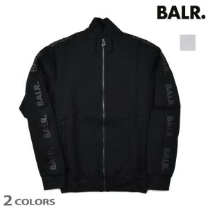 ボーラー トラックジャケット ジャージ ロゴテープ ブラック ホワイト 黒 白 Repeat Tape Straight メンズ BALR.  Track Jacket