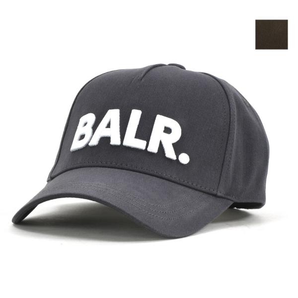 ボーラー キャップ メンズ 帽子 ベースボールキャップ エンボスロゴ グレー ブラウン BALR. ...