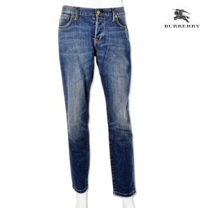 【並行輸入品】バーバリー デニムパンツ ジーンズ USED加工 インディゴブルー レディース BURBERRY JEANS MID INDIGO 24