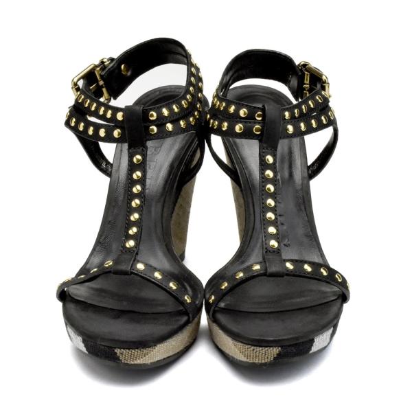 【並行輸入品】バーバリー ストラップサンダル ブラック レディース BURBERRY 3971901...