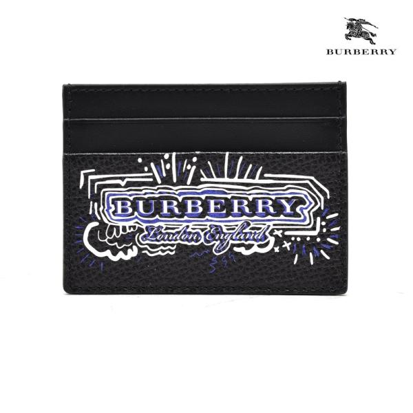 【並行輸入品】バーバリー カード パス ケース 名刺入れ ブラック カーフ メンズ BURBERRY...