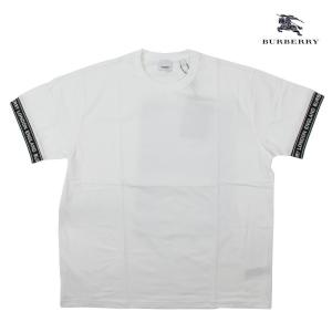 バーバリー Tシャツ カットソー クルーネック 半袖 ホワイト 白 WHITE TSHIRT メンズ BURBERRY｜cloudshoe