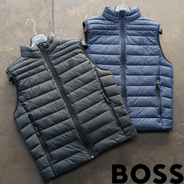 【並行輸入品】ボス BOSS スリムフィットジレ メンズ ベスト 撥水 ミックスキルティング ジャケ...