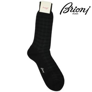 【SALE】ブリオーニ 靴下 ソックス コットン シルク ブラック 黒 メンズ BRIONI｜cloudshoe