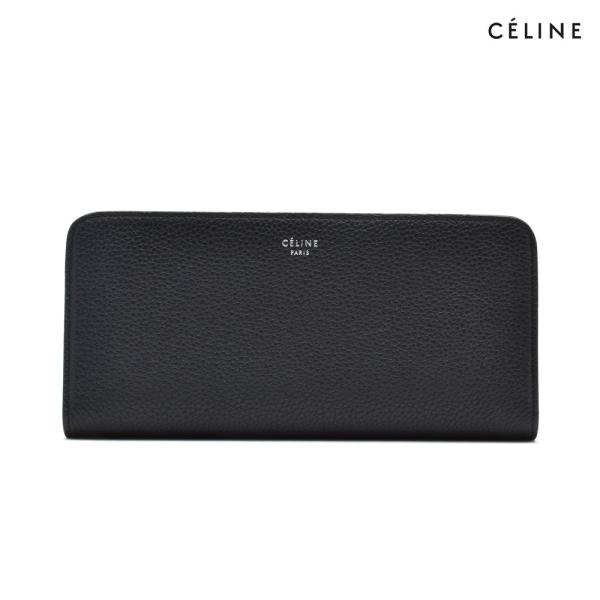 【並行輸入品】セリーヌ 二つ折り長財布 ウォレット ブラック 黒 イエローバイカラー レディース C...