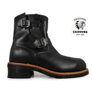 チペワ CHIPPEWA 1901M10 E width BLACK Engineer Boots ワークブーツ｜cloudshoe