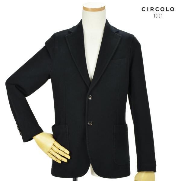 【並行輸入品】チルコロ 1901 CN2000 0001 NERO ジャージー ジャケット シングル...