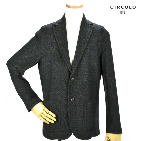 【並行輸入品】チルコロ 1901 シングル ジャケット 2ボタン ブラック系  黒系 メンズ CIR...