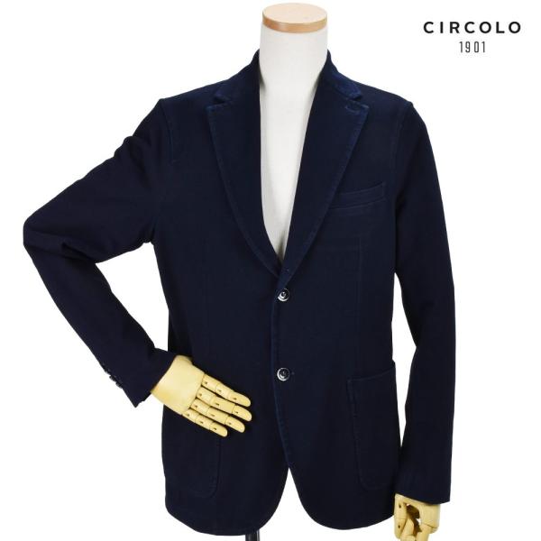 【並行輸入品】チルコロ 1901 シングル テーラード ジャケット 2B ネイビー  紺色 メンズ ...