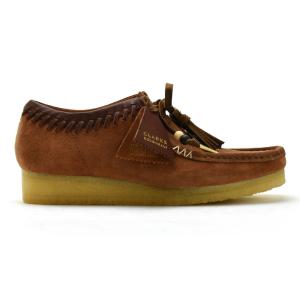 Clarksクラークス ワラビーシューズ 24.5cmサンドベージュ スウェード CLARKS/クラークス】ワラビーゴアテックス WallabeeGTX 26172074