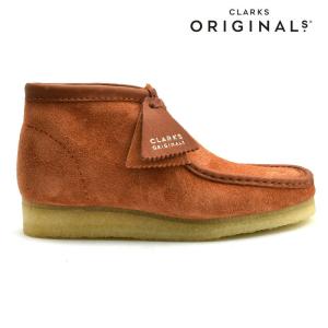 クラークス オリジナルス ワラビーブーツ スエード タンヘアリー クレープソール ORIGINALS WALLABEE BOO メンズ｜cloudshoe