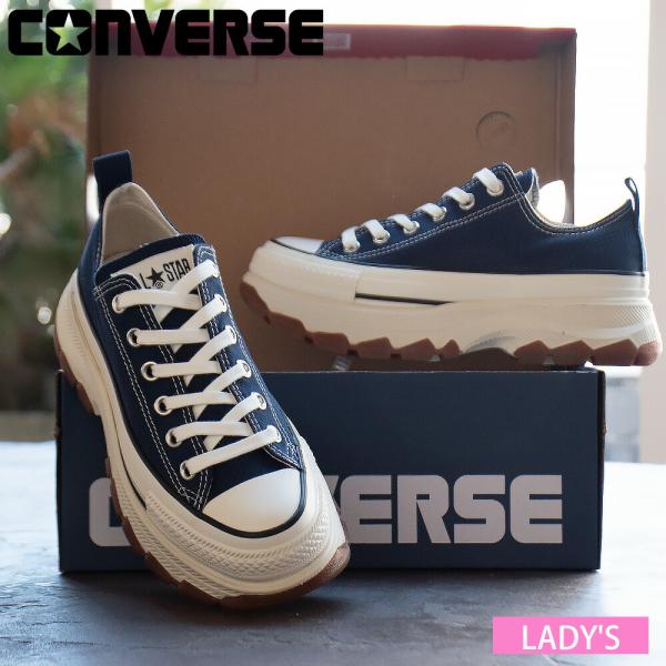 コンバース CONVERSE トレックウエーブ OX レディース スニーカー ローカット ミッドナイ...