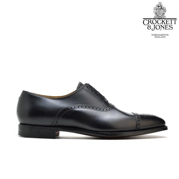 【並行輸入品】クロケット&amp;ジョーンズ マルトン ドレスシューズ ビジネスシューズ セミブローグ ブラ...