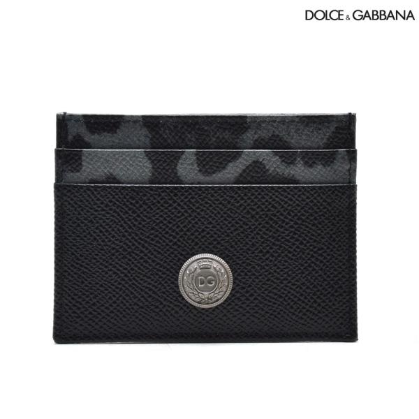 【並行輸入品】ドルチェ＆ガッバーナ ドルガバ カードケース パスケース 名刺入れ ヒョウ柄 ブラック...