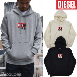 ディーゼル パーカー フーディー プルオーバー ボックスロゴ ブラック グレー ホワイト S-GIRK-HOOD-B8 メンズ DIESEL｜cloudshoe