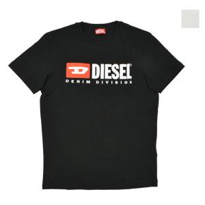 ディーゼル Tシャツ メンズ カットソー クルーネック 半袖 ロゴT ロゴ刺繍 ブラック ホワイト 黒 白 DIESEL T-DIEGOR-DIV｜cloudshoe