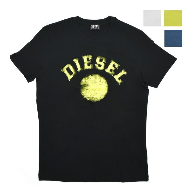 【SALE】ディーゼル DIESEL Tシャツ メンズ カットソー クルーネック 半袖 ロゴTシャツ...