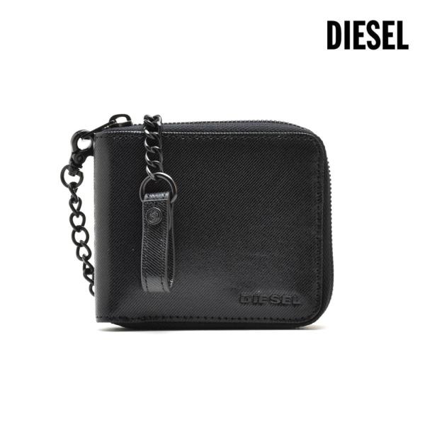 【並行輸入品】ディーゼル X05997 P0114 T8013 WALLET BLACK ラウンドフ...