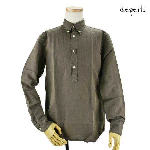【並行輸入品】デペール カジュアルシャツ デニム 長袖 トップス DAMIEN 9 ブラウン系 メン...