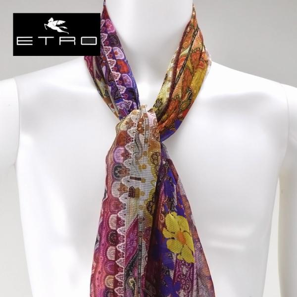 【並行輸入品】エトロ リネンスカーフ レディース メンズ 男女兼用 ストール ギフト
