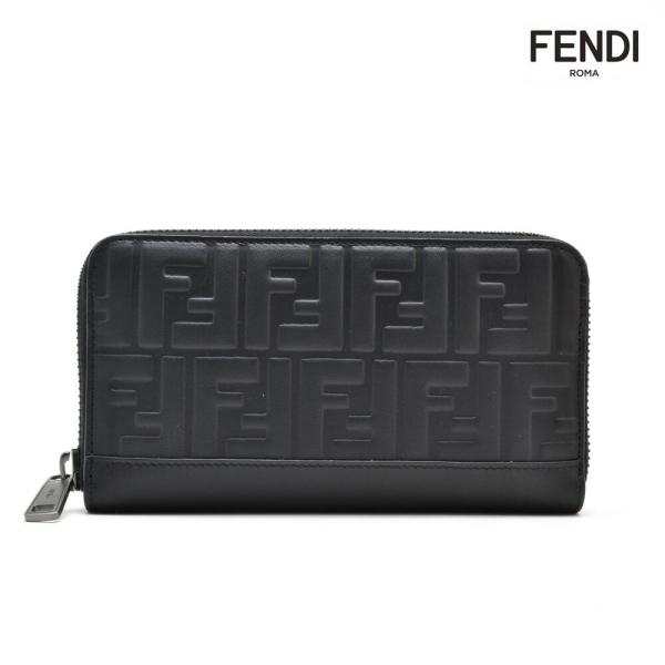 【並行輸入品】フェンディ ヴィッテロ グレイス ラウンドファスナー長財布 ロングウォレット ブラック...