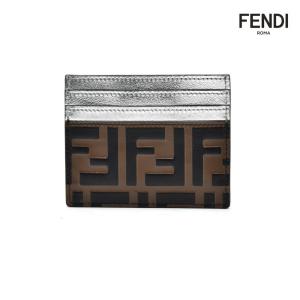 フェンディ カードパスケース ズッカ柄 ブラウン メンズ レディース FENDI CARD CASE｜cloudshoe