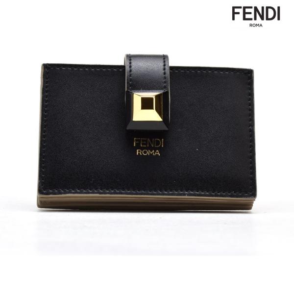 【並行輸入品】フェンディ 8M0301 SWD E6E カードケース パスケース スタッズ ブラック...