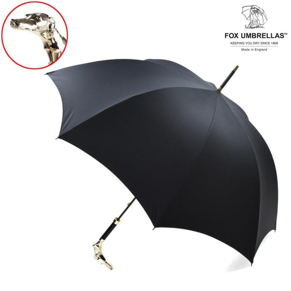 【並行輸入品】フォックスアンブレラズ 傘 雨傘 アニマルヘッド シルバー ニッケル ハンドル グレー...