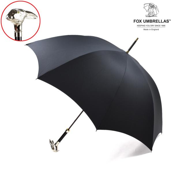 【並行輸入品】フォックスアンブレラズ 傘 雨傘 アニマルヘッド シルバー ニッケル ハンドル フォッ...