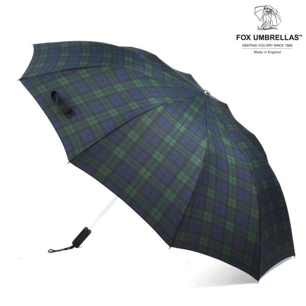【並行輸入品】フォックスアンブレラズ TEL2 傘 折りたたみ傘 ブラックハンドル ブラックウォッチ...