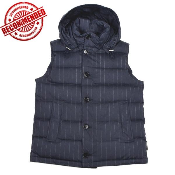 【並行輸入品】マッキントッシュ ダウン ジャケット ベスト アウター ネイビー ストライプ メンズ