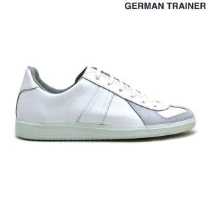 ジャーマントレーナー ホワイト 白 GERMAN TRAINER 1183 WHITE WHITE ドイツ軍 トレーニングシューズ スニーカー｜cloudshoe