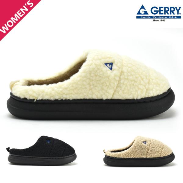 ジェリー GERRY サボサンダル レディース モックサンダル クロッグサンダル 靴 ボア 起毛 軽...