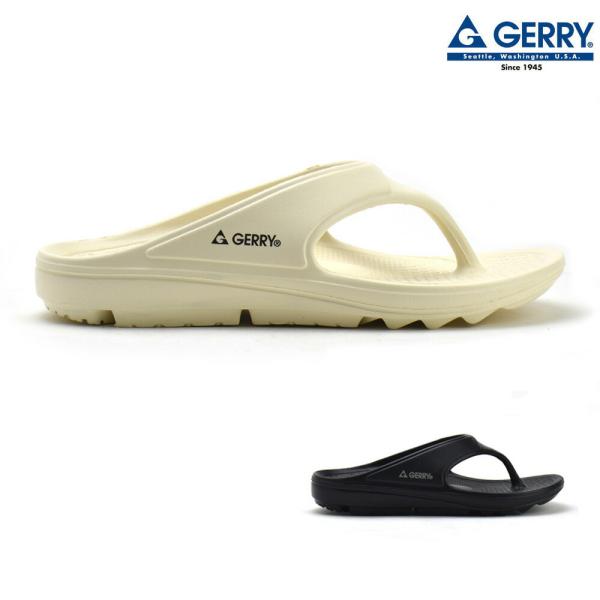 ジェリー サンダル メンズ リカバリーサンダル アウトドアサンダル ブラック アイボリー GR-75...