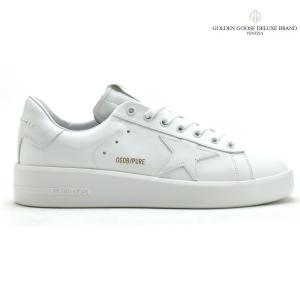 ゴールデングース スニーカー ピュアスター レザー シューズ ホワイト 白 PURE STAR メンズ GOLDEN GOOSE｜cloudshoe