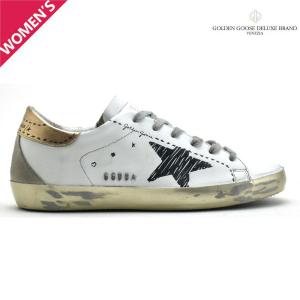 ゴールデングース スニーカー スーパースター レザー ダメージ加工 ホワイト ゴールド 白 SUPER STAR CLASSIC WITH SPUR レディース GOLDEN GOOSE｜cloudshoe