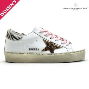 ゴールデングース スニーカー スーパースター レザー ダメージ加工 レオパード ホワイト 白 HI STAR CLASSIC WITH LIST レディース GOLDEN GOOSE｜cloudshoe