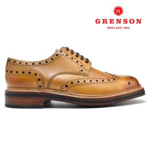 グレンソン アーチー オックスフォード シューズ 英国製 革靴 紳士靴 ARCHIE 110006 TAN CALF タン カーフ メンズ GRENSON｜cloudshoe